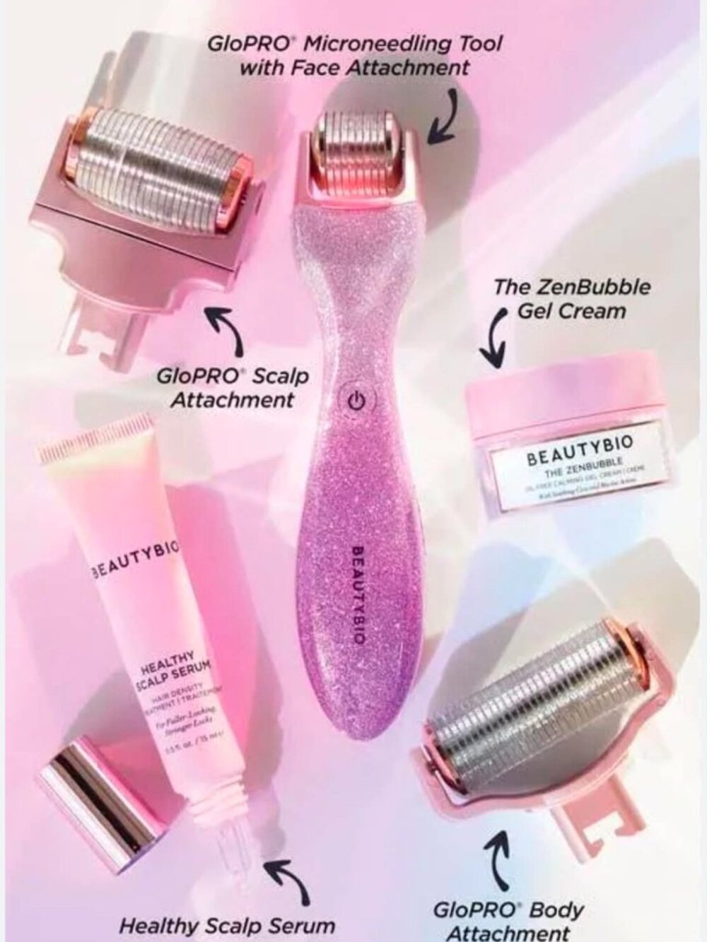 BEAUTYBIO SKIN & HAIR GOALS HEAD-TO-TOE MICRONEEDLING FOR FIRMER SKIN NEW IN BOX